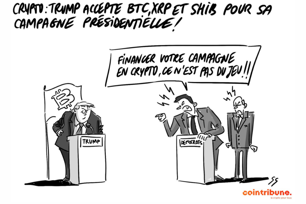 Trump accepte les cryptos comme le XRP, le Bitcoin