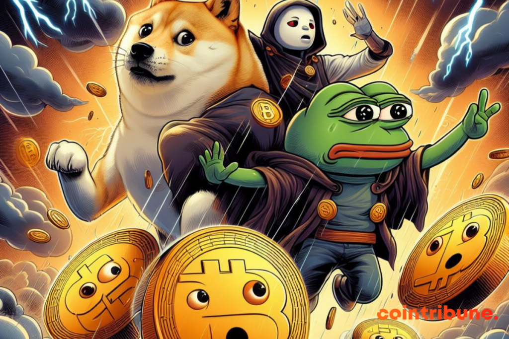 Les crypto memecoins en chute libre