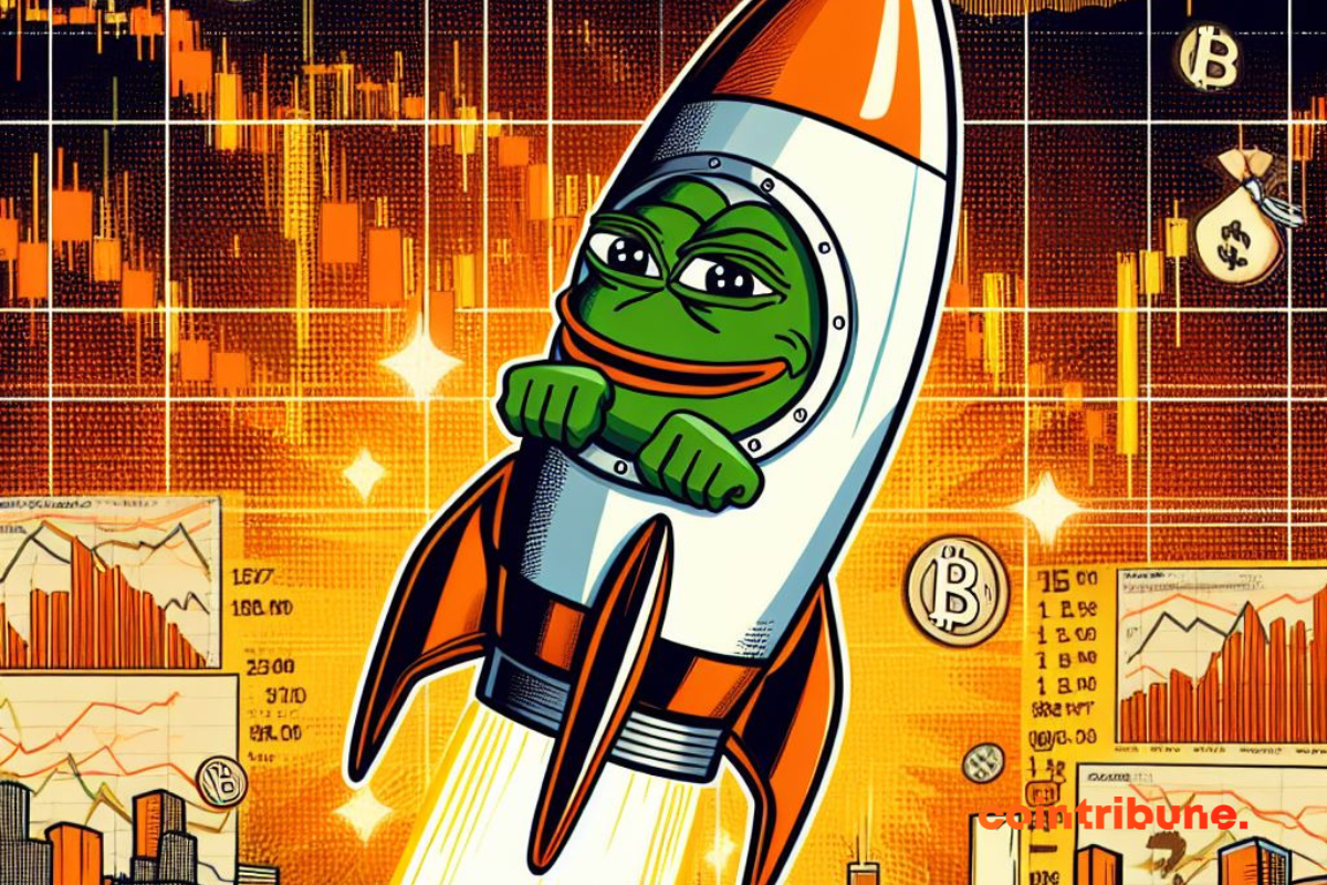 La crypto PEPE monte