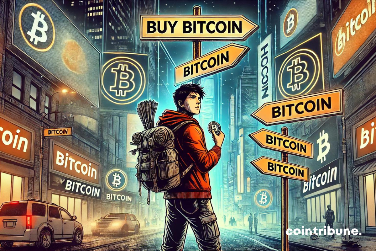 Un utilisateur à la recherche de la meilleure option pour acheter du bitcoin