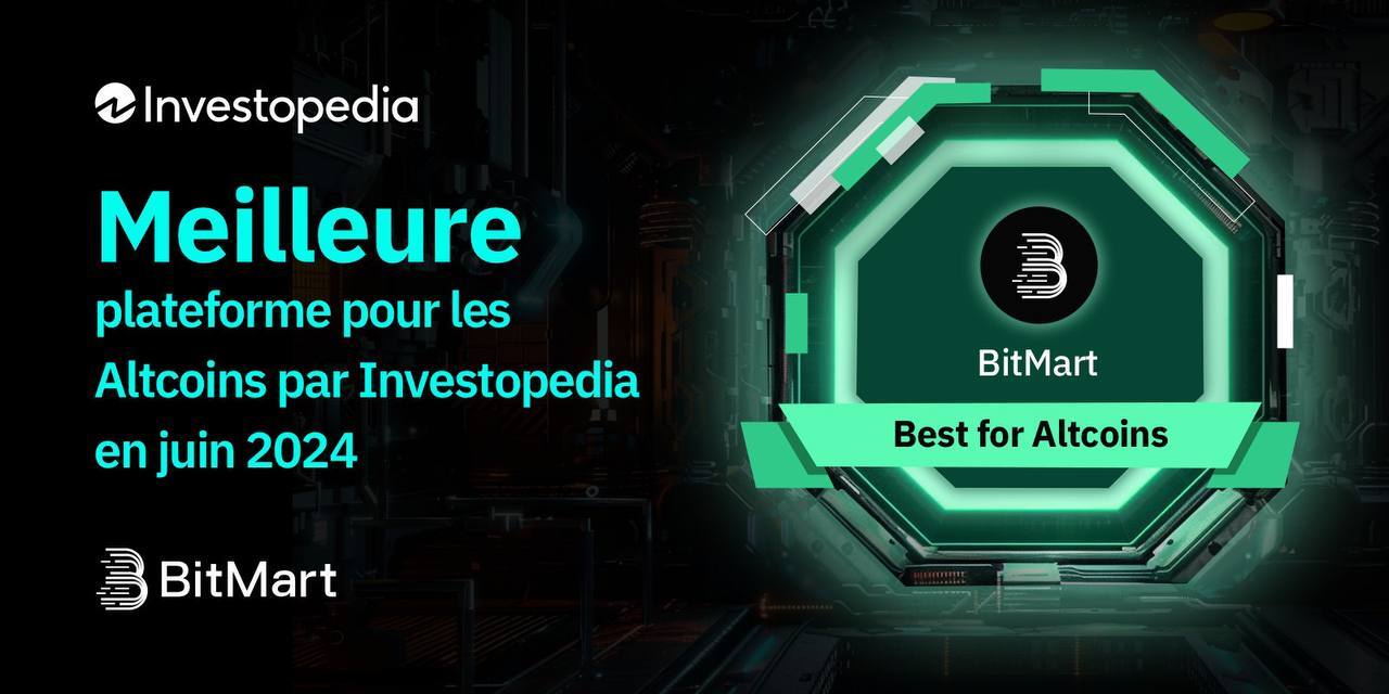 BitMart nommé meilleure plateforme d’échange de crypto-monnaies pour les Altcoins