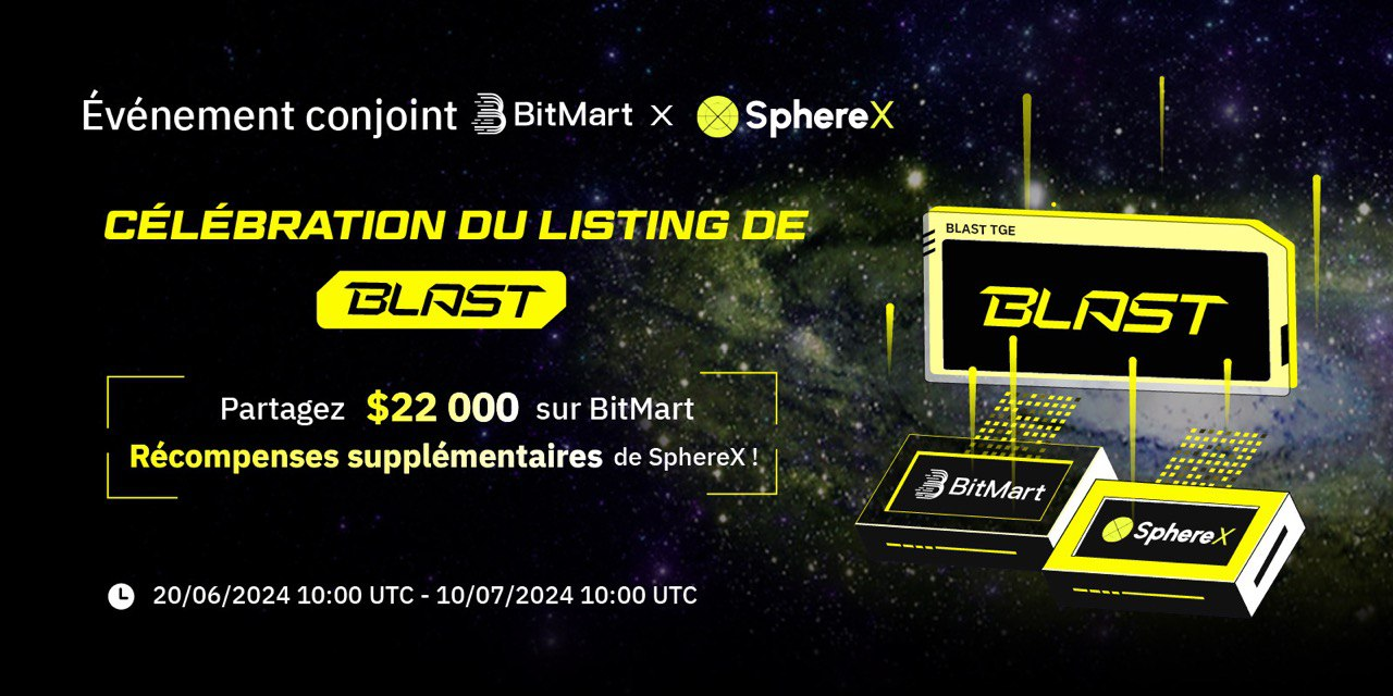 BitMart célèbre Blast TGE et lance un événement exclusif avec SphereX
