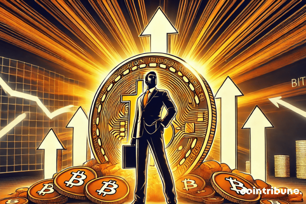 A confident bitcoin investor