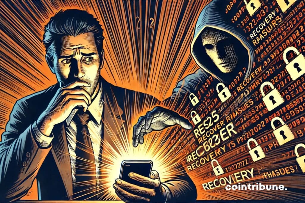 A crypto user has his data stolen by a hacker