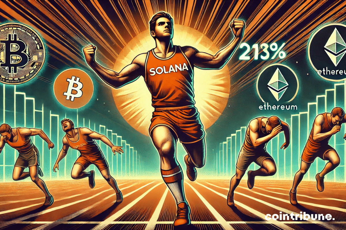 Crypto : Solana, a victorious sprinter, crushing the competition with explosive growth!