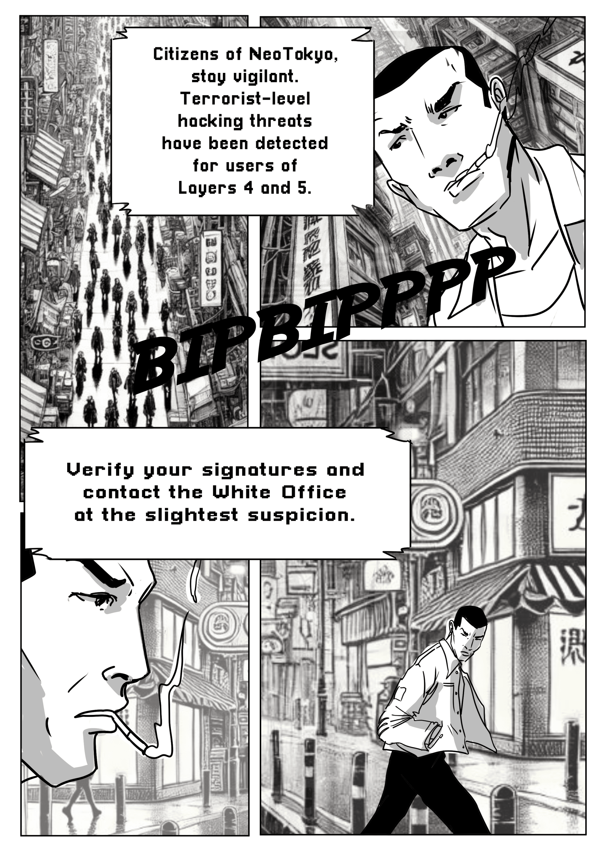 Page 4 of comics satoshi is dead