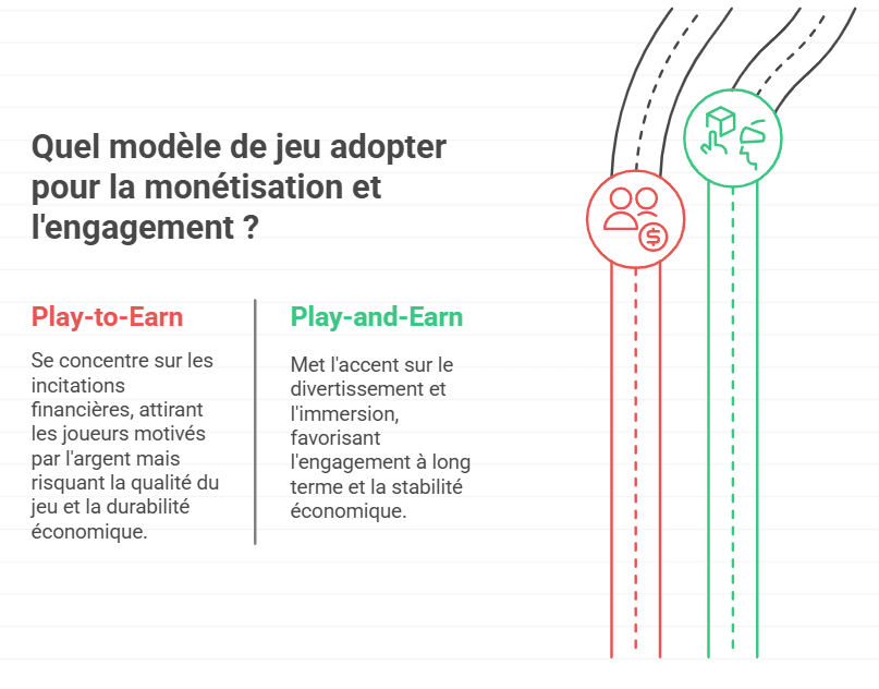 différence  Play-to-Earn (P2E) et Play-and-Earn (P&E) 