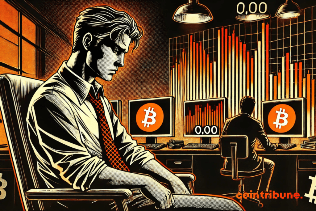 Ilustración de la tensión y la inercia asociadas con la caída de los flujos de Bitcoin.
