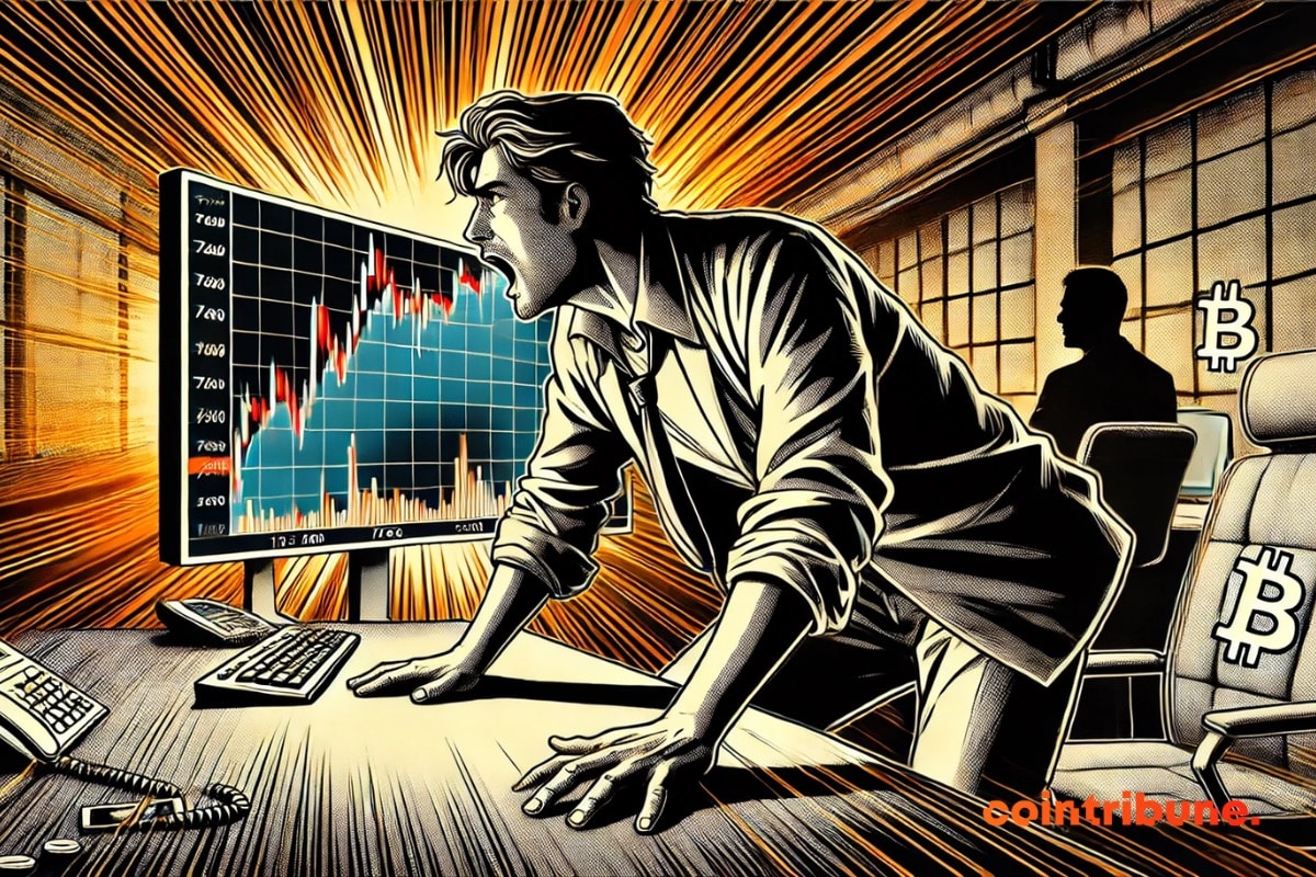 Un investisseur bitcoin choqué devant la chute du BTC