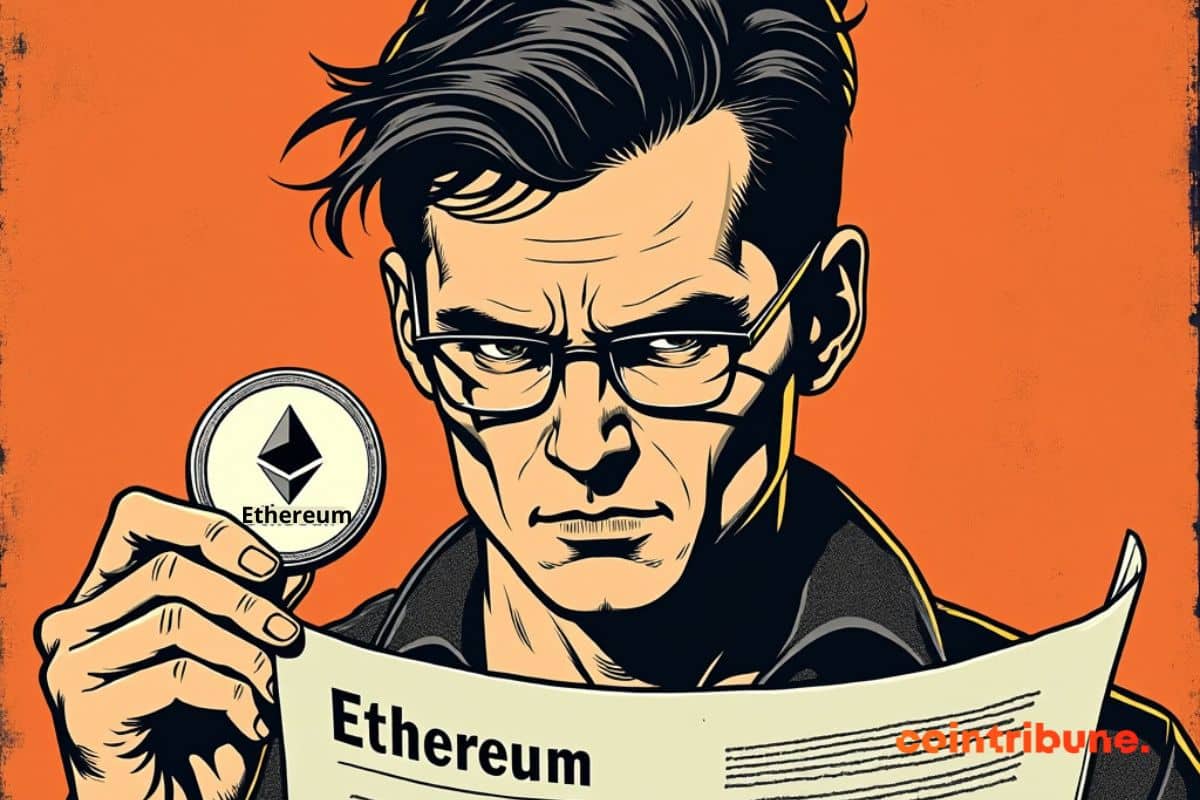 Vitalik Buterin qui tient en main un plan pour sauver sa crypto ethereum.