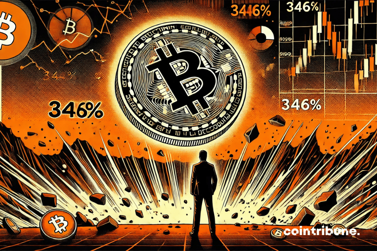 Bitcoin's sharp drop linked to a 346% imbalance in liquidations.