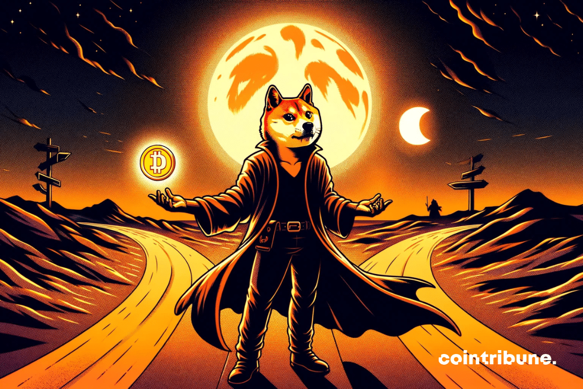 La crypto Dogecoin à la Croisée des Chemins entre hausse et chute.
