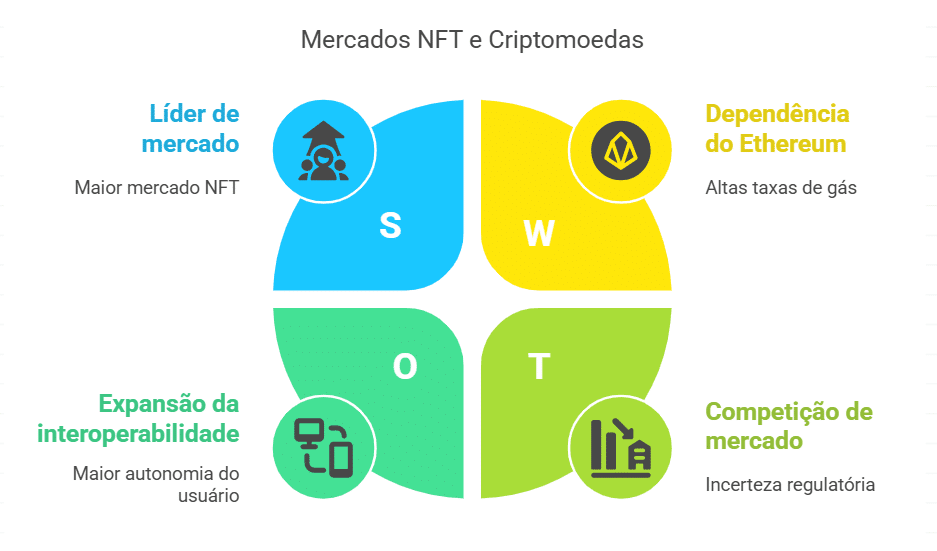As criptomoedas dos marketplaces NFT