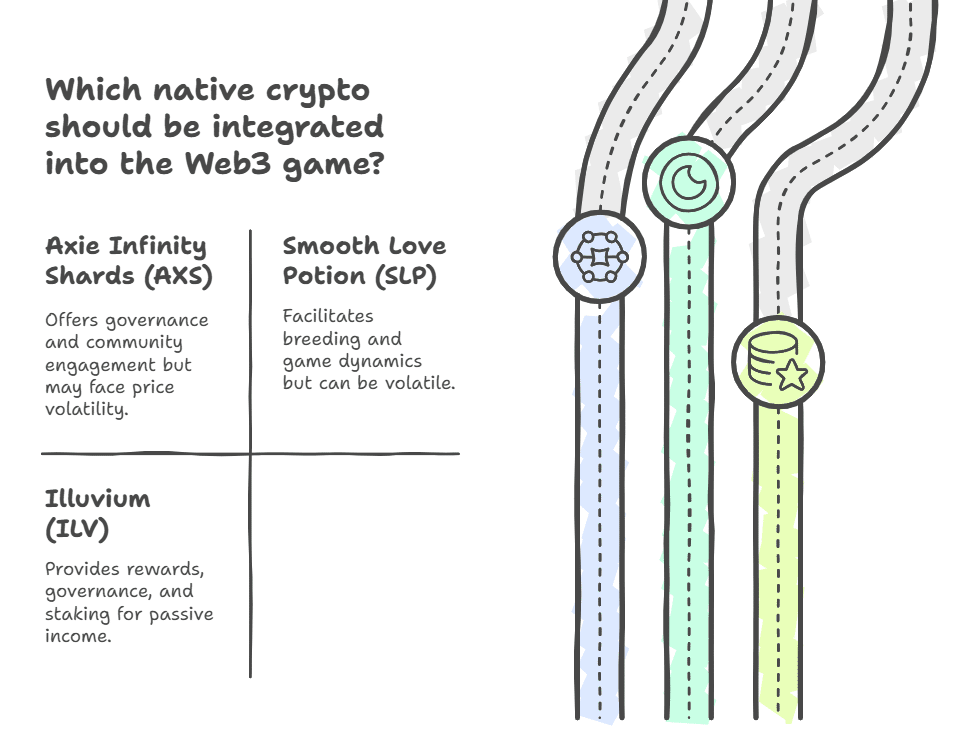 Native cryptos of Web3 games