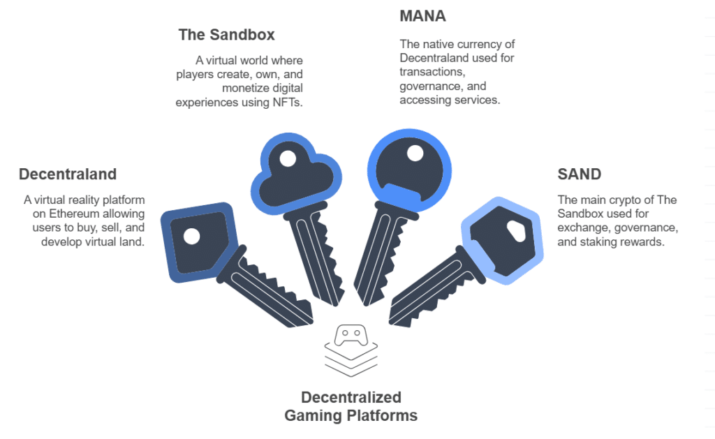 Cryptos of decentralized gaming platforms