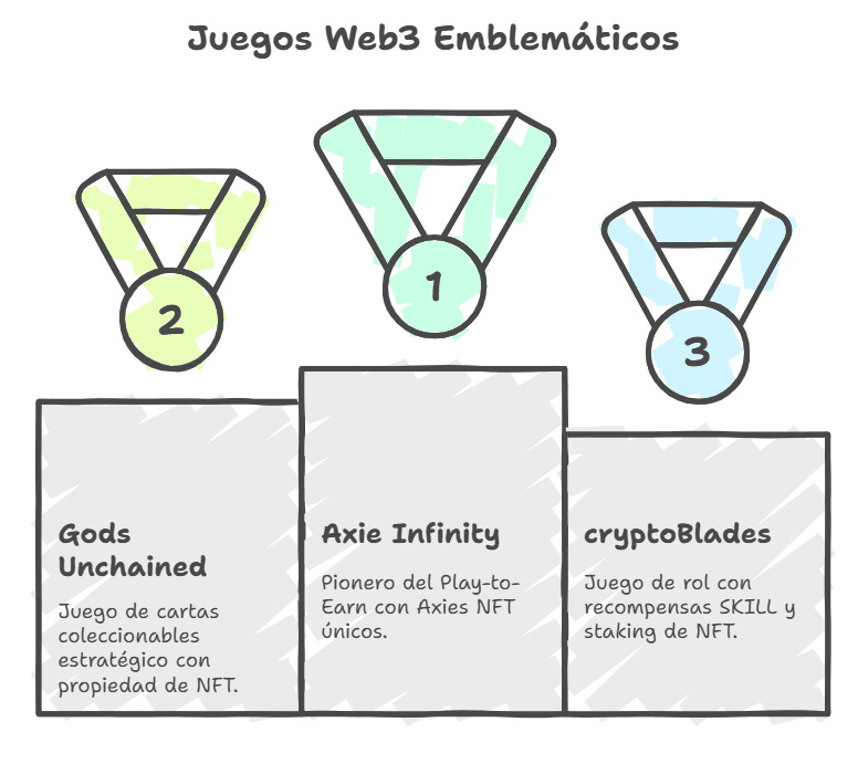 Los juegos Web3 emblemáticos