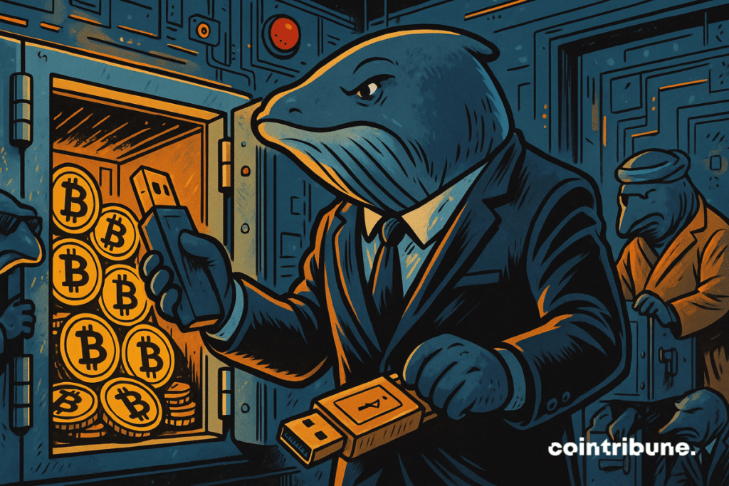 Whales hoard Bitcoin from a vault