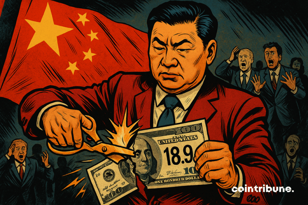 Crowd shocked by Chinese leader cutting 0 bill