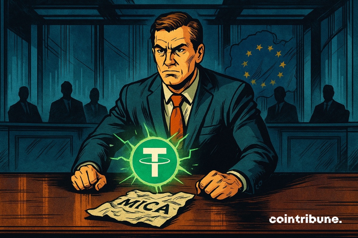 Le PDG de Tether qui froisse et refuse la réglementation MiCA en Europe pour son stablecoin.
