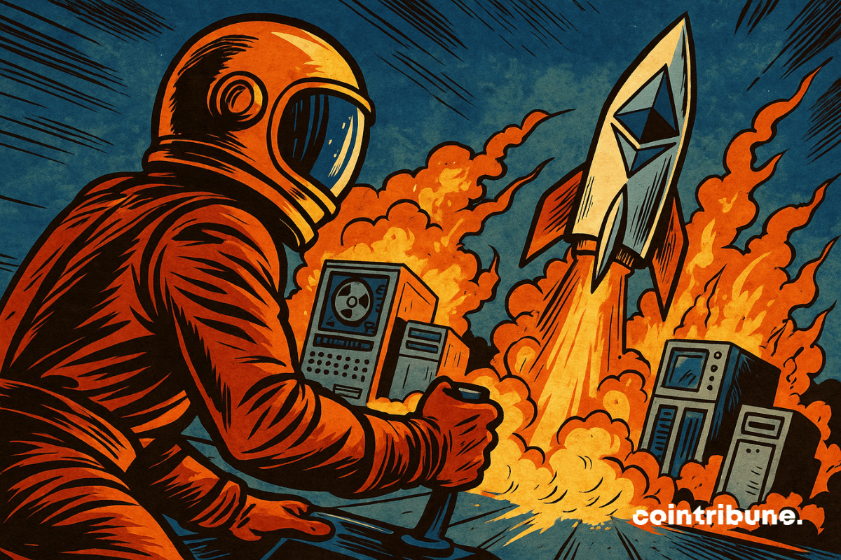 Ilustração do Ethereum acelerando sua revolução