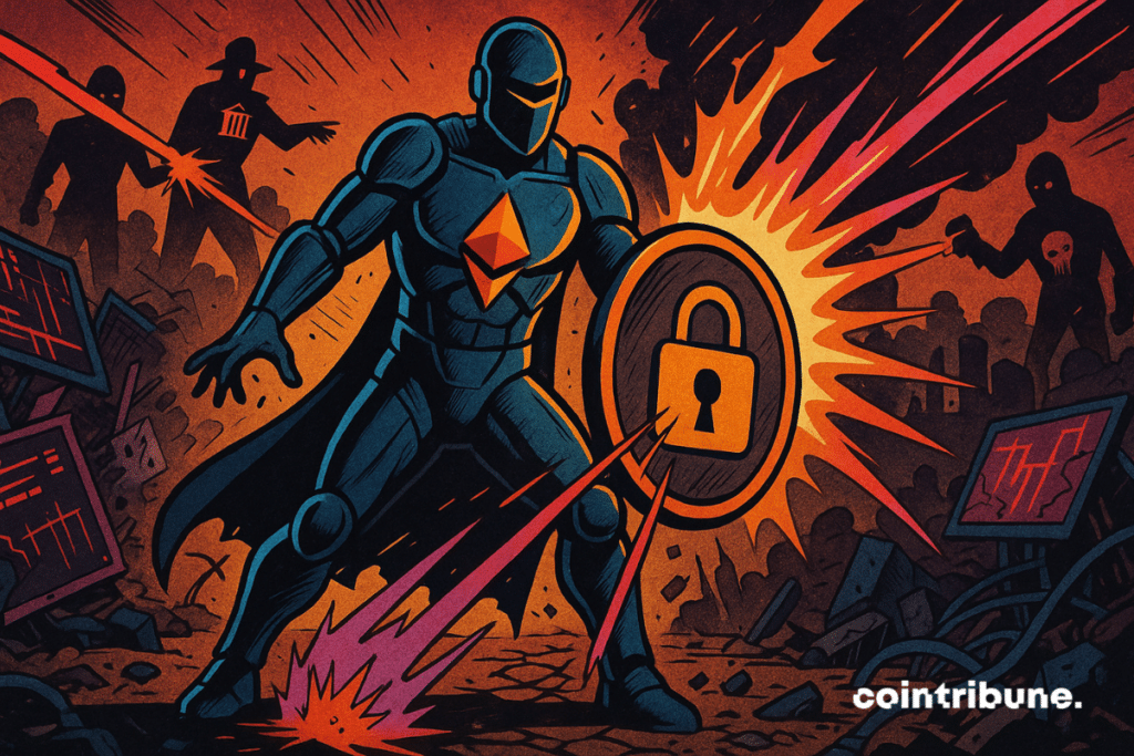 Ethereum é personificado como um guerreiro cibernético