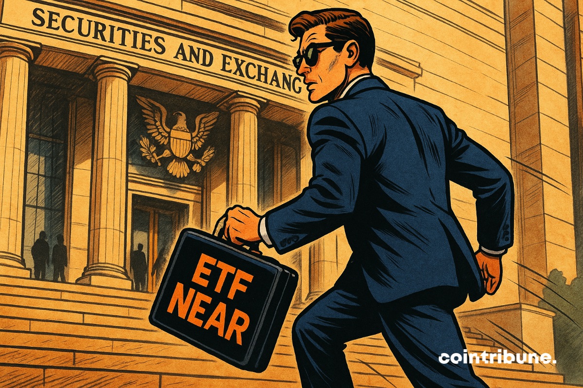 Un représentant de Bitwise allant à la SEC pour déposer la demande pour un ETF NEAR Protocol.