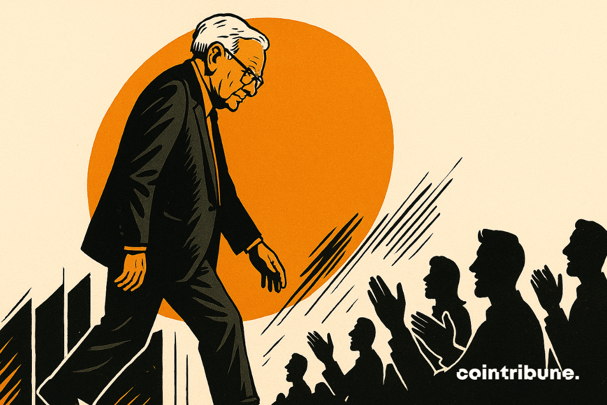 Warren Buffet applaudi par une foule