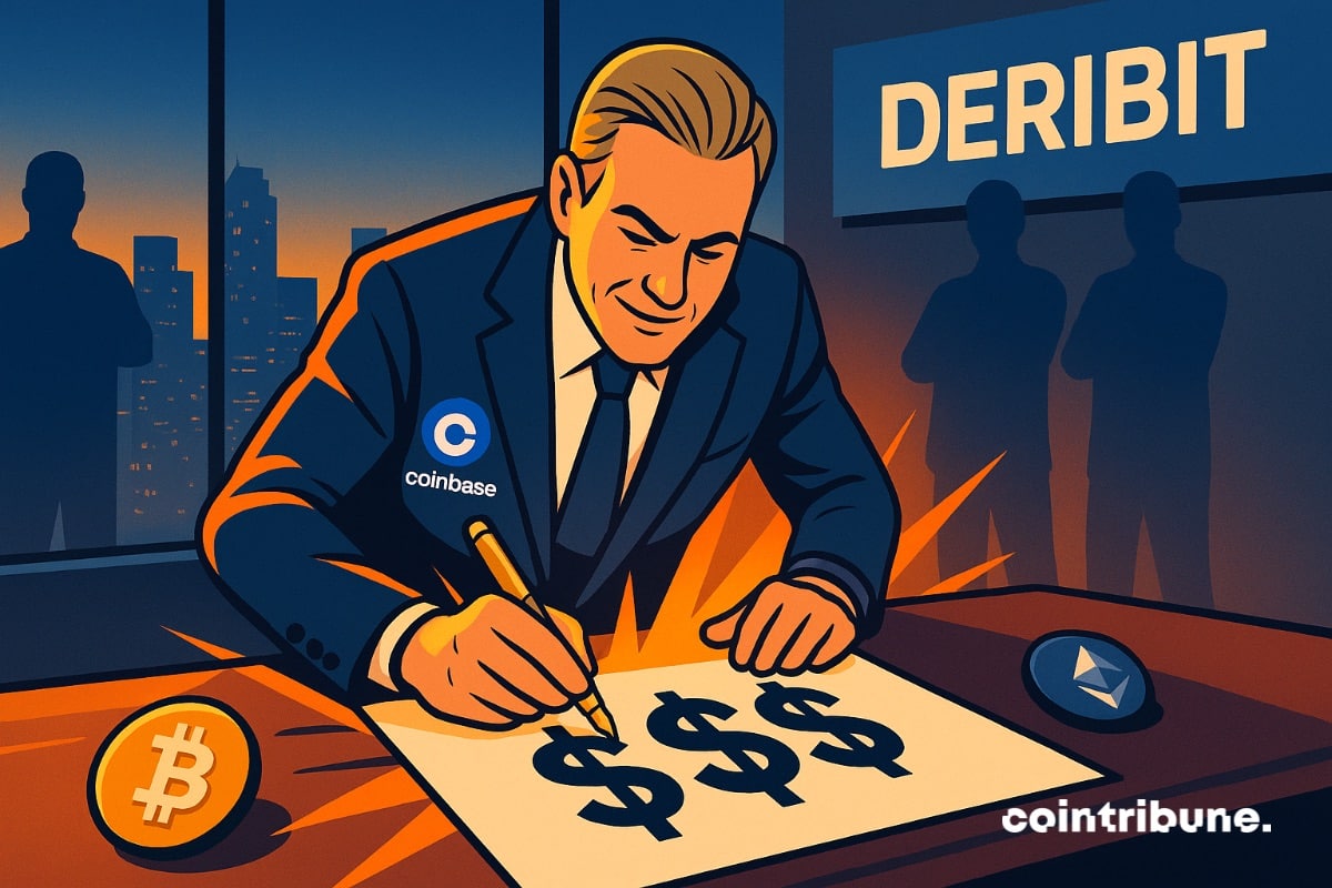 Um executivo da corretora de cripto Coinbase assina a aquisição da Deribit.