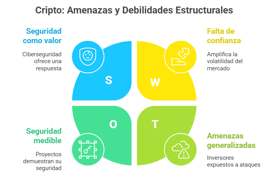 Un mercado atractivo pero expuesto: las debilidades estructurales del cripto