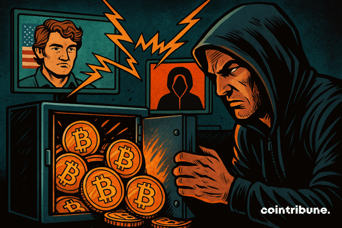 Illustration d'un mystérieux donateur en lien avec Ross Ulbricht et AlphaBay dévoilé.