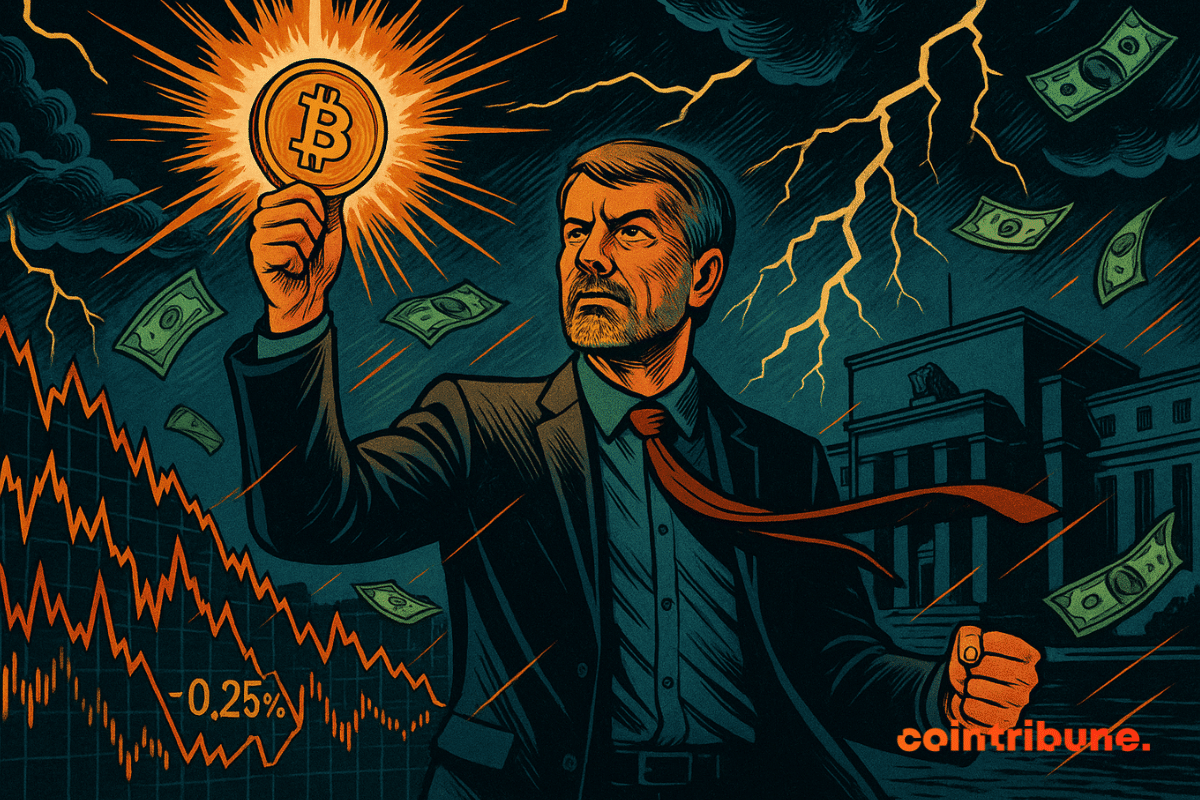 Michael Saylor se mantém desafiador com o Bitcoin em uma tempestade financeira.