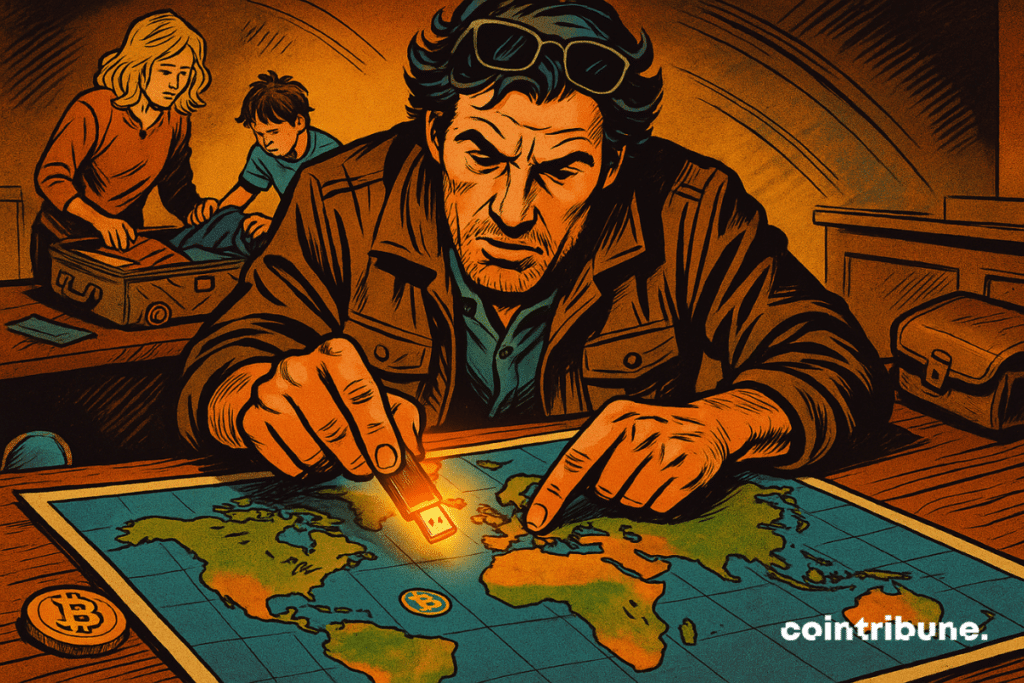 Father locates Bitcoin hiding places on world map