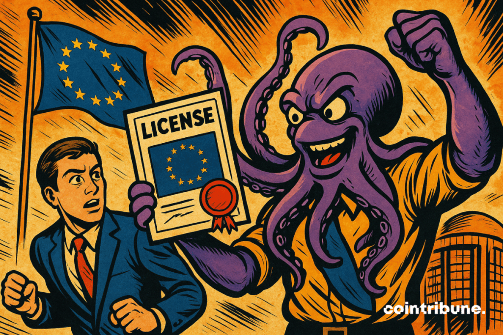 The image shows a purple kraken with a humanoid appearance.