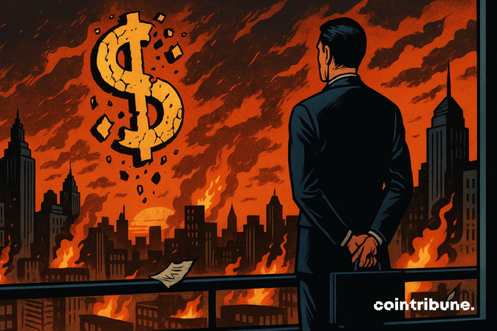 A Morgan Stanley analyst observes the collapse of the dollar.