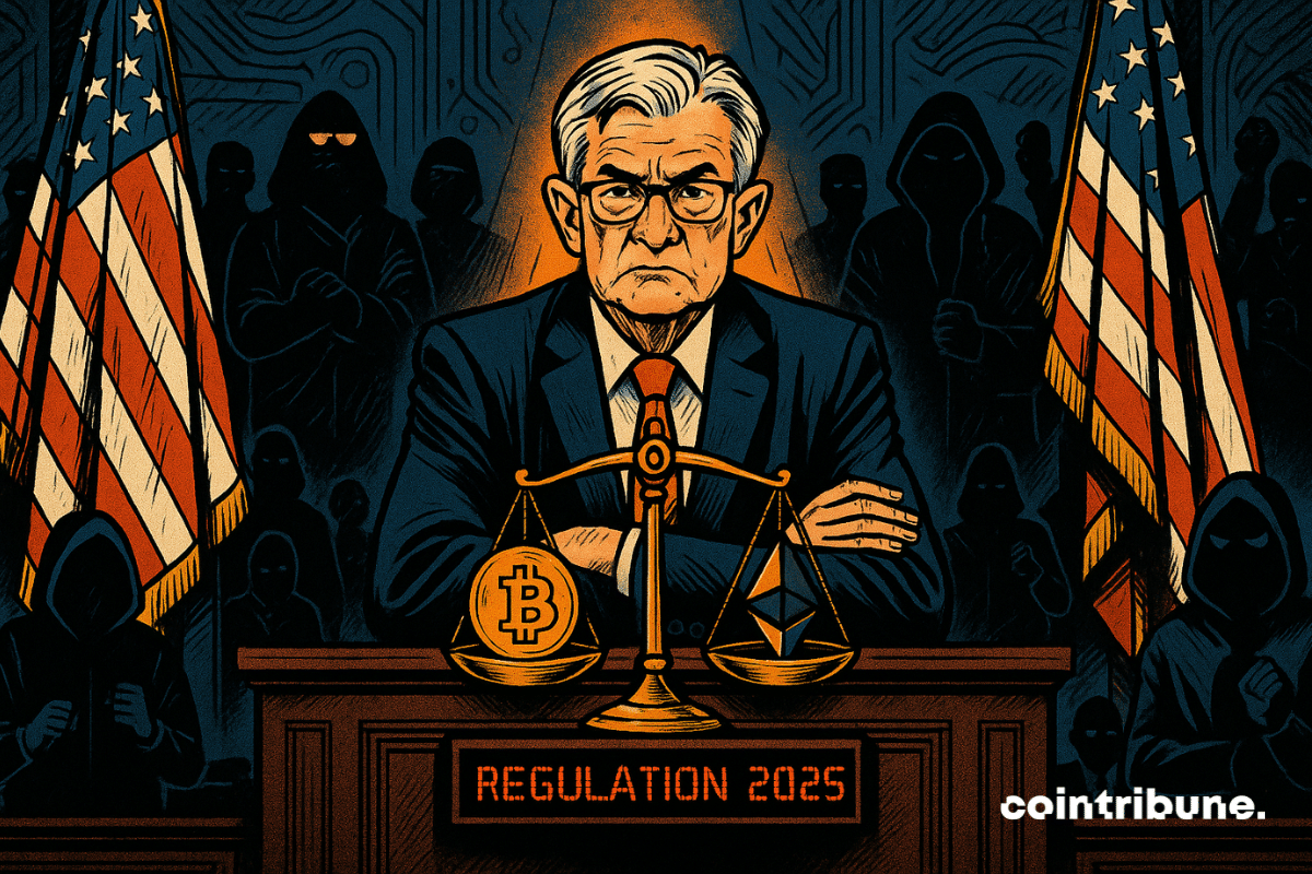 Powell como juiz da regulação cripto.