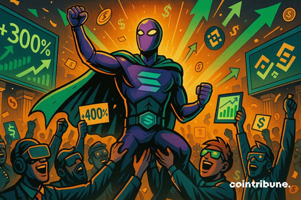 A cripto Solana impulsionada por uma multidão de traders eufóricos.