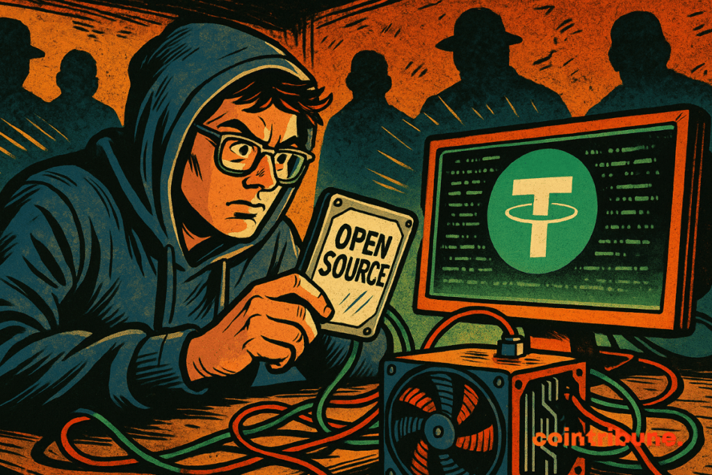 A bitcoin miner using Tether open source