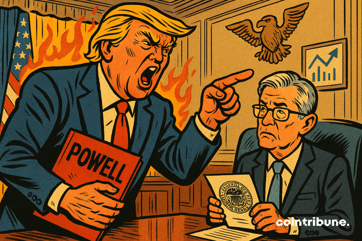 Trump and Powell in a showdown in the Oval Office.