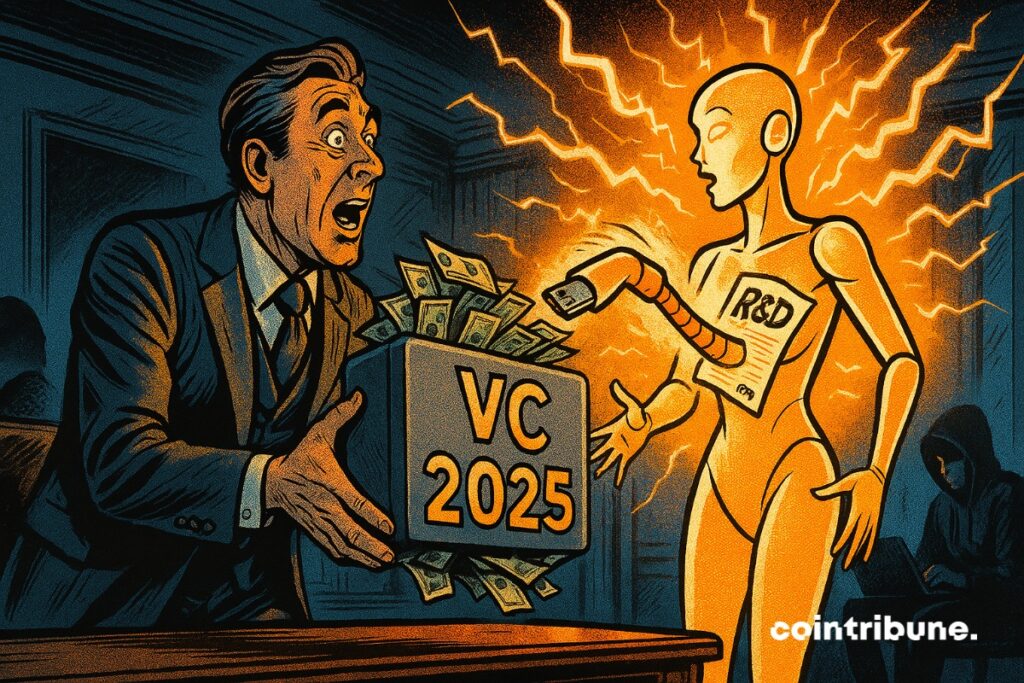 An AI that sucks up an investor's venture capital investment in Q1 2025.