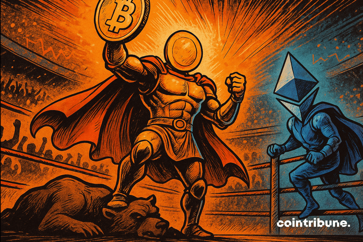 Bitcoin domine, Ethereum monte dans l'arène des cryptomonnaies.