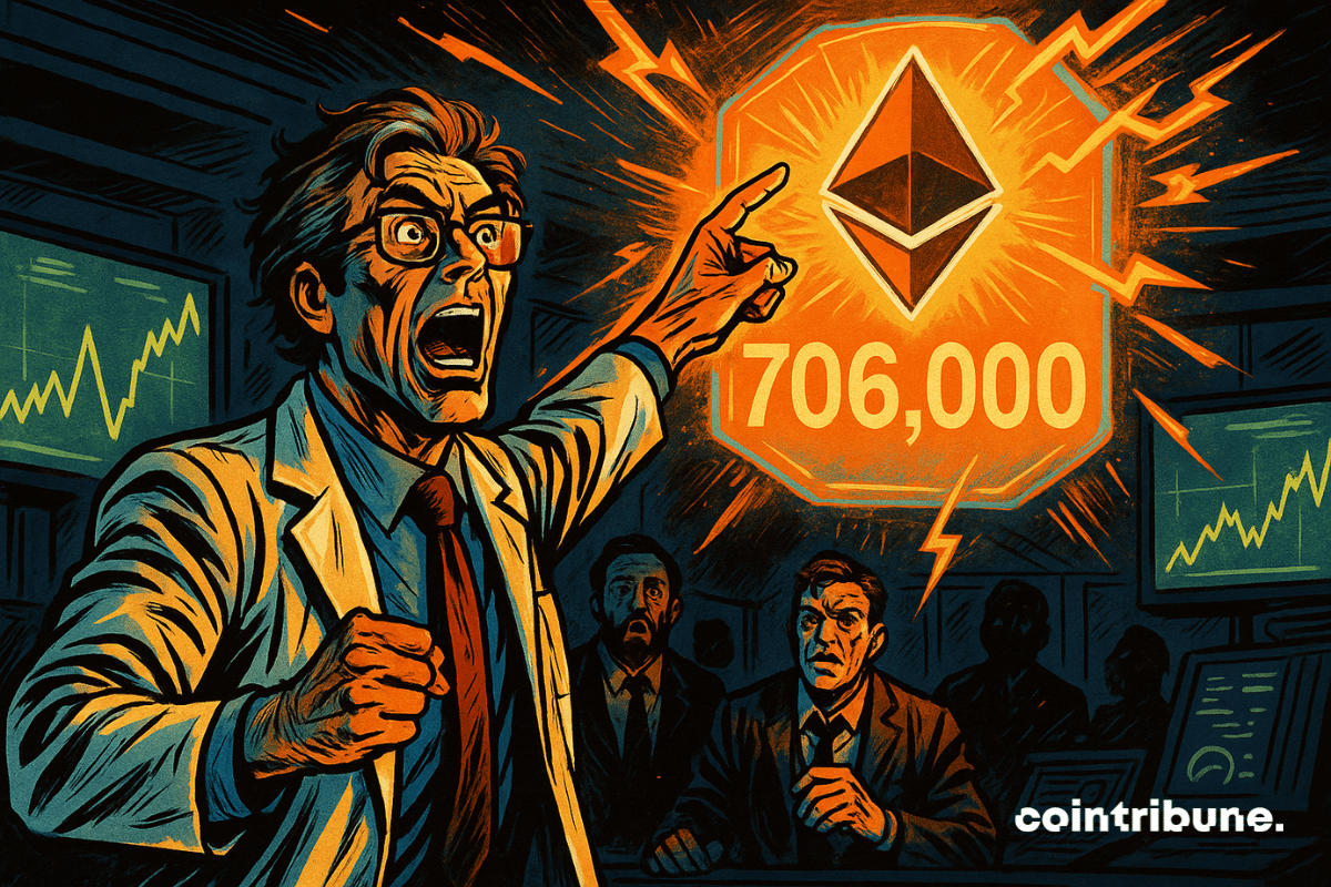 Un scientifique exalté prédit l’explosion de la crypto : Ethereum à 706 000 $, sous les regards stupéfaits de financiers.