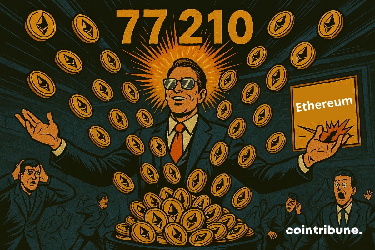 O CEO da SharpLink está satisfeito e atrai milhares de moedas Ethereum, totalizando 77.210 tokens criptográficos.