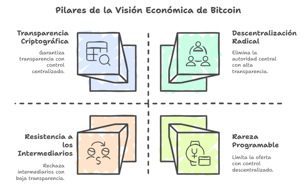 La visión económica de Satoshi Nakamoto y el bitcoin como alternativa