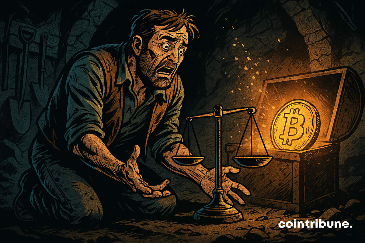 La disparition des Bitcoins dans un entrepôt de mining, ce qui symbolise la pénurie de l'offre sur les marchés OTC.