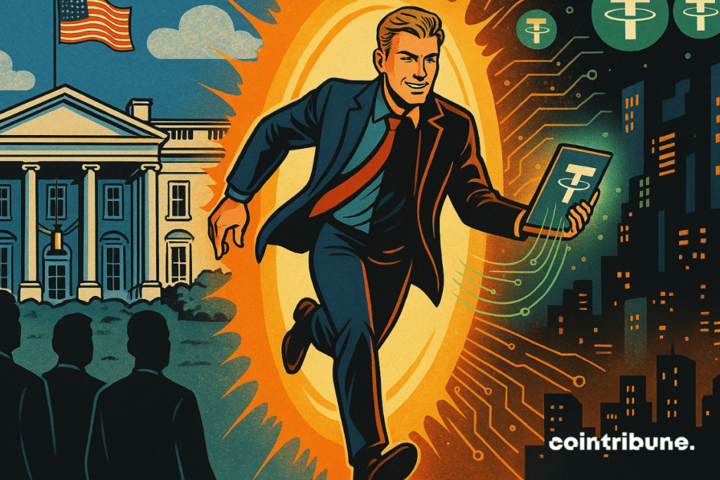 Bo Hines atraviesa un portal desde la Casa Blanca al mundo digital de Tether.
