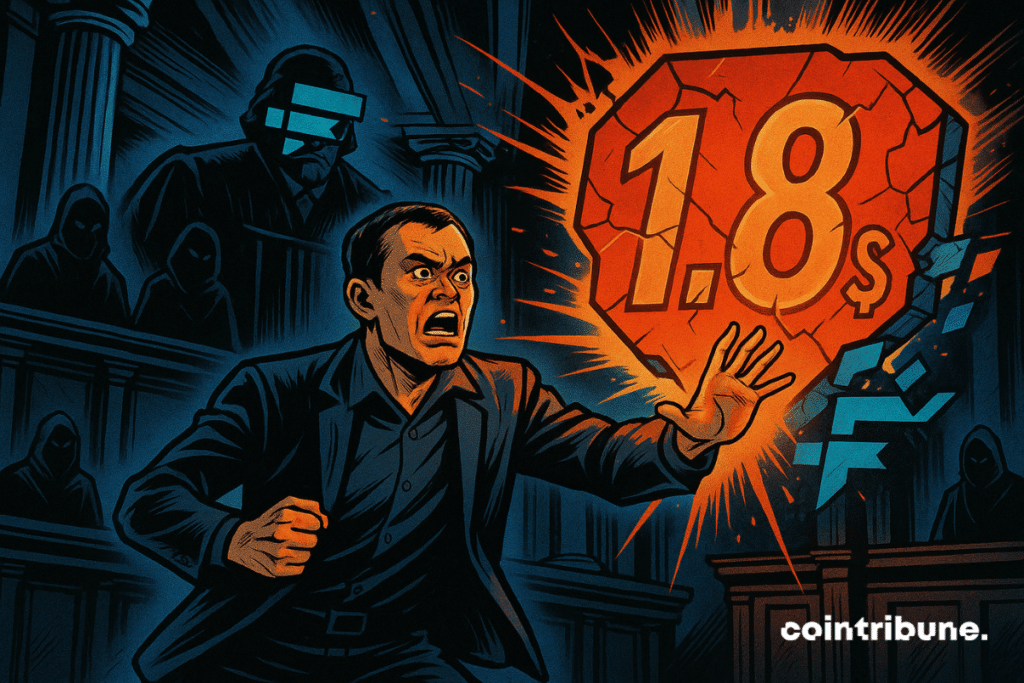 CZ repousse un hologramme "1.8 $" rouge explosif dans un tribunal crypto