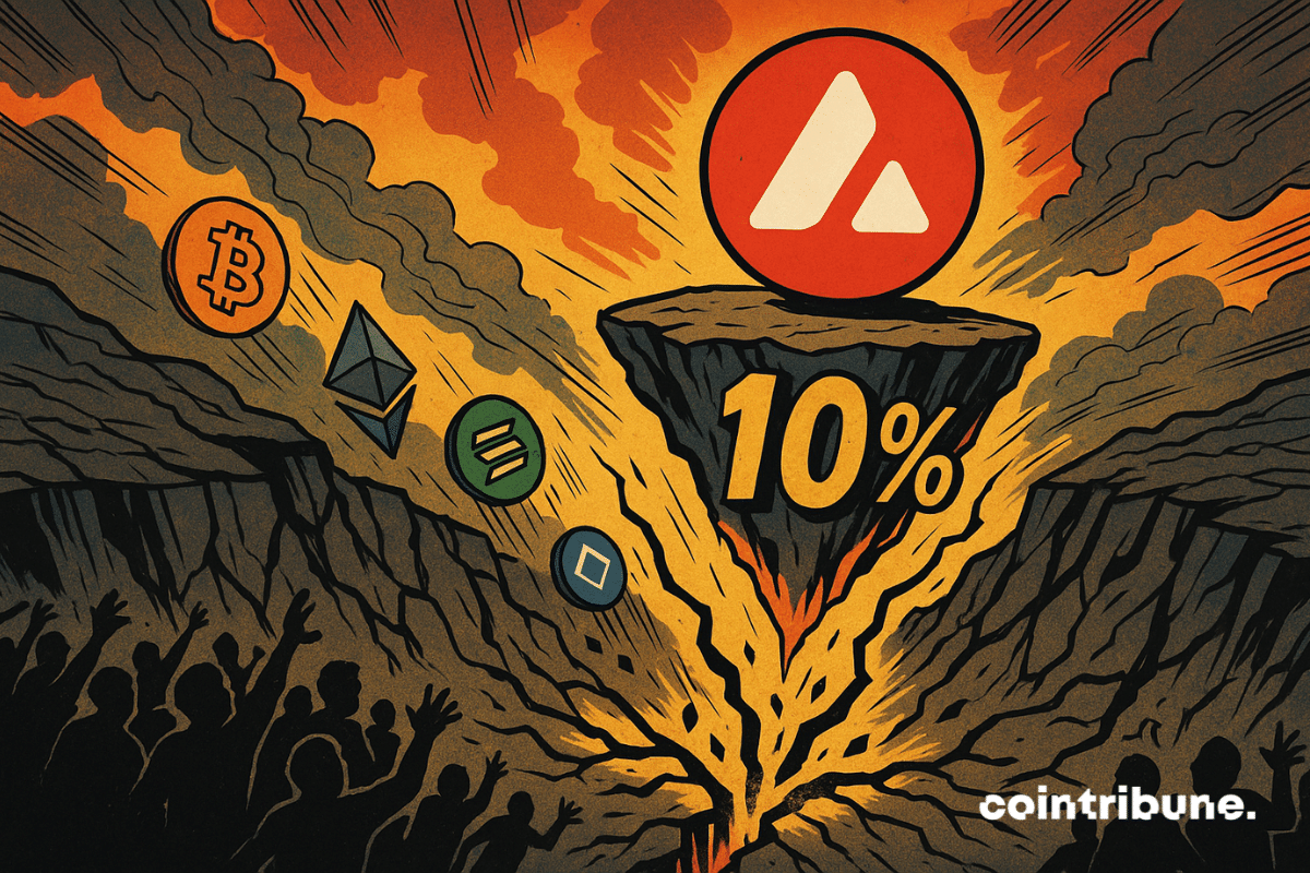 Avalanche explose à +10 % alors que toutes les autres cryptos chutent