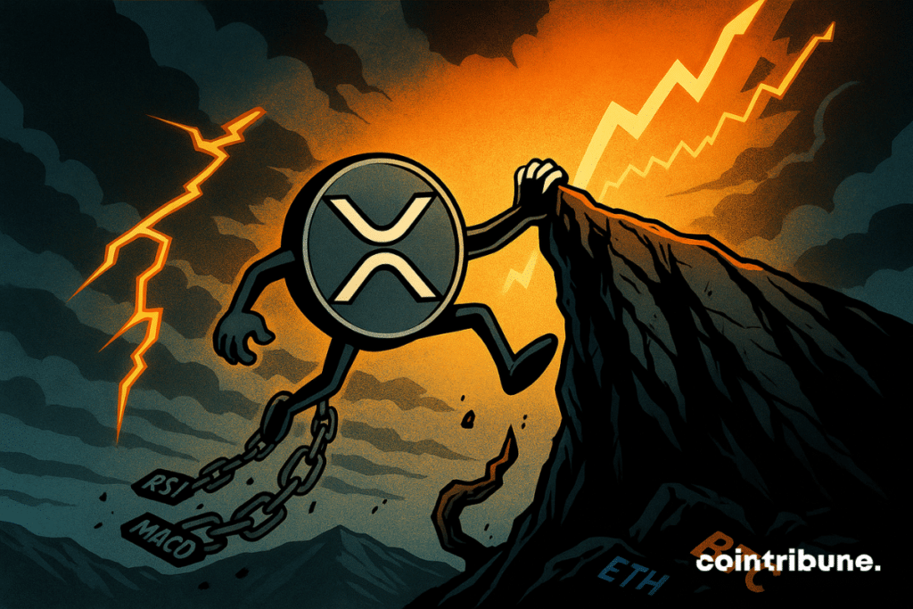 The XRP crypto is hanging on the edge of a cliff.