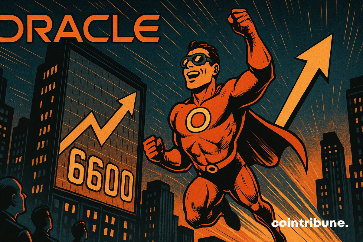 Oracle s’envole comme un super-héros, propulsé par un marché en hausse, symbolisé par le S&P 500 à 6600.