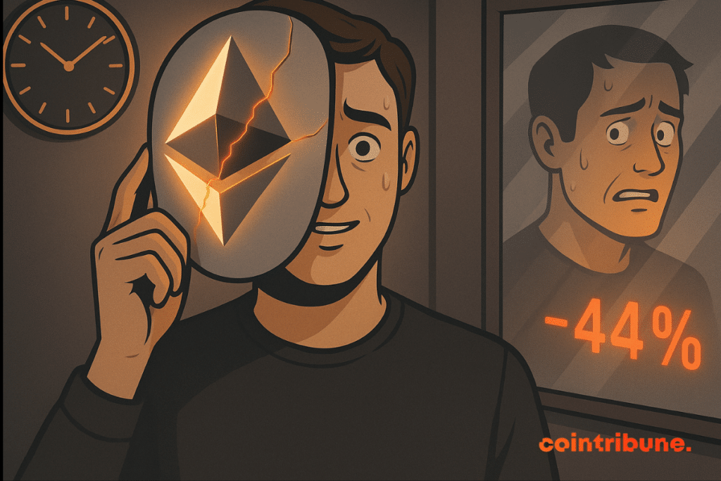 The two faces of Ethereum: joy and anxiety behind the mask.